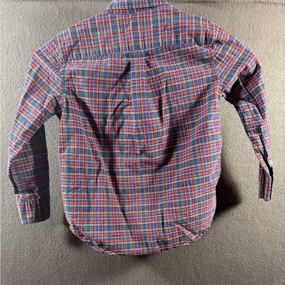Ralph Lauren boys shirt 4t Kids Plaid Button Down Red Blue Americana school - Picture 7 of 7
